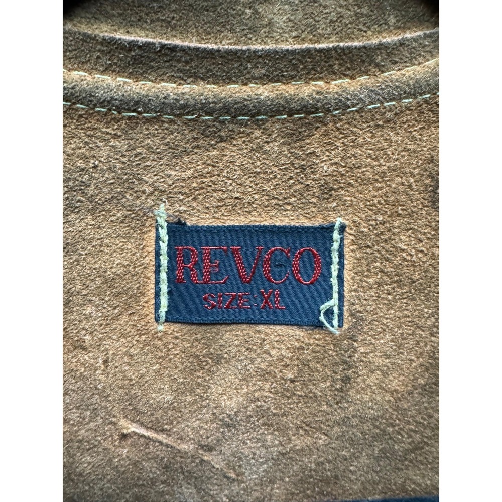 Vintage Revco Genuine Suede Leather Wielding Jacket Brown Mens Size XL - Picture 7 of 11
